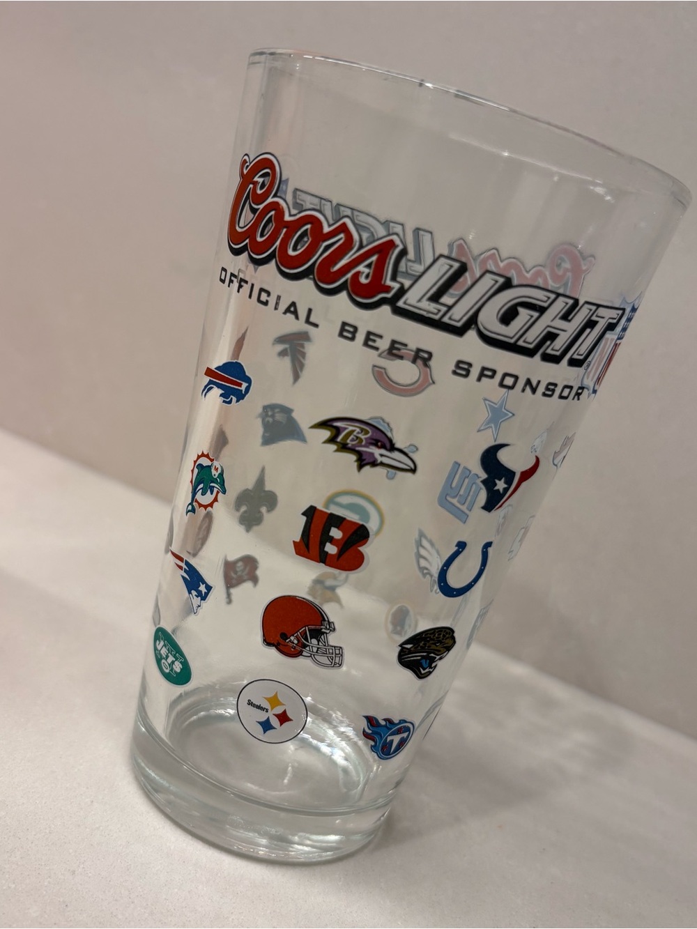 NFL x Coors Light Collectible Pint Beer Glass